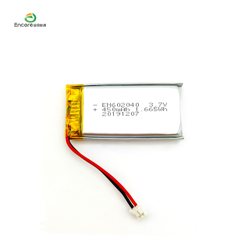 باتری لی پلیمری 602040 3.7 ولت 450mah